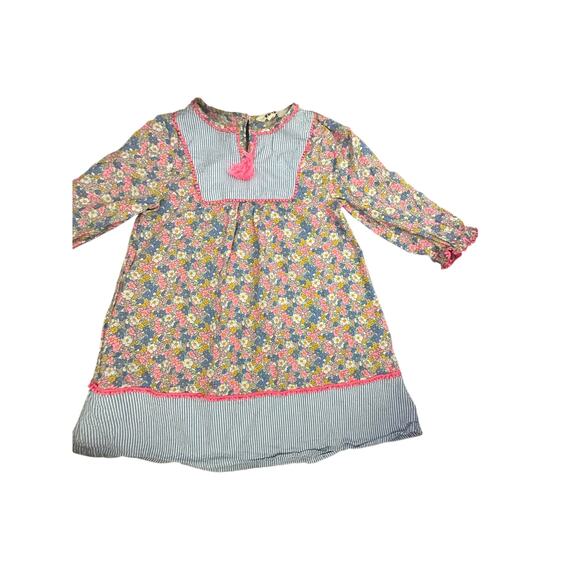 Mini Boden Girls' Multicolor Floral Print Pullover Dress Size 7-8 Years - Picture 2 of 7